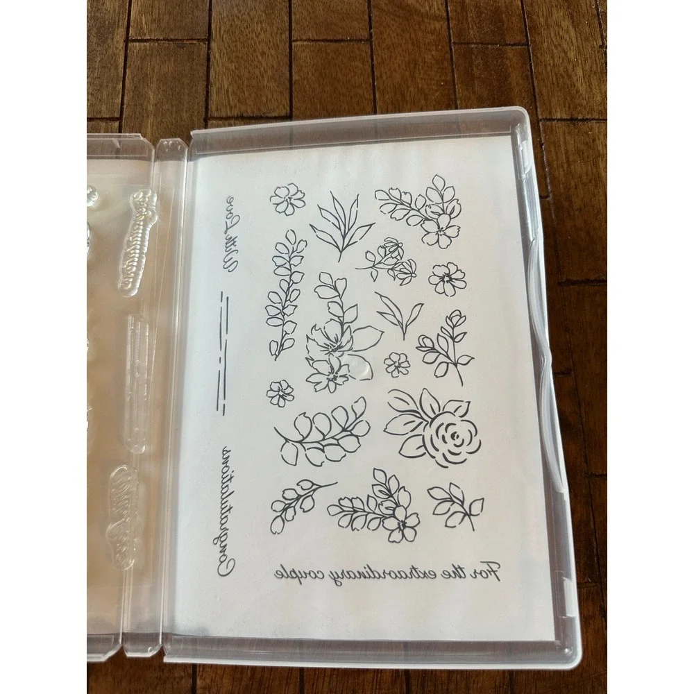Stampin Up Extraordinary Flora Photopolymer Stamp Set 165243 Floral Sentiments